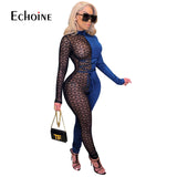 Women Sexy Mesh Jumpsuits bodysuit