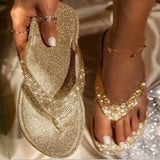 Women Crystal Flip Flops Woman Bling Slippers sandal shoes