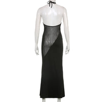 Elegant Maxi Dress Backless Sleeveless Dress
