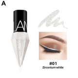 Eye Shadow Pearlescent Diamond Eye Shadow Liquid 5-color Sequins Make Up Smooth Mini Fine Brush Eyeliner Shine And Head