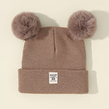 Winter Children Warm Baby Knitted Hats With Pom Pom bby