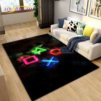 Cartoon Gamer Game Controller Area Rug Large Rug for Living Room Children Room,Kids Play Crawl Non-slip Floor Mat Gift