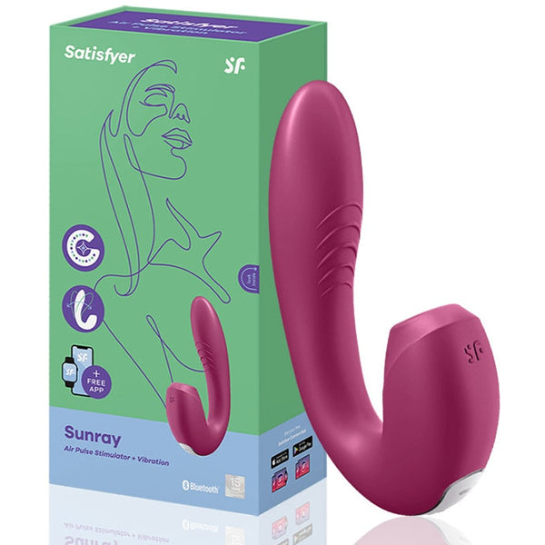 satisfyer Sunray app app remote control vibrator 2in1U-shaped sucking vibrator clitoral stimulator sex toy