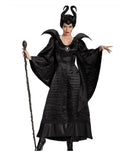 Women Halloween Maleficent Witch Dress Cosplay Party Costume with Horn Headpiece Cosplay Costumes