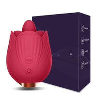 Rose Toy Vibrator with Tongue sex toy