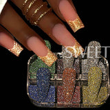 6 Grids Sparkly Reflection Glitter Powder For Nail Reflective Crystal Diamond Effect Sequin Gel Polish Pigment