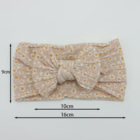 5 Cable Knit Bow Baby Headbands Elastic Nylon Baby Girl Head bby