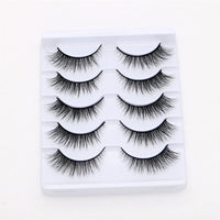 Pairs False Mink Eyelashes Natural Wispy Long Fake Lashes Handmade Winged Thick Lash For Eyelash Extension Makeup Tools