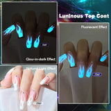 Fluorescent Glow-in-dark Gel Nail Polish Neon UV LED Nail Art Soak Off Nail Polish Luminous Nail Art Gel