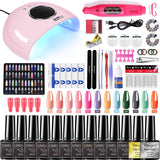 Nail Acrylic Nail Kit for Nail Extension Gel Nail Polish  Quick Building Poly UV Gel With LED Nail Lamp Nail