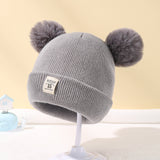 Winter Children Warm Baby Knitted Hats With Pom Pom bby