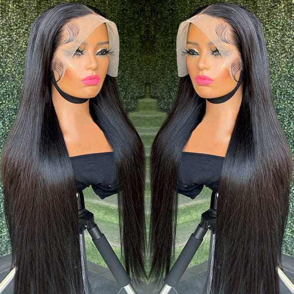 30 40 Inch 360 13x6 Straight Lace Front Human Hair Wigs Brazilian Bone Straight Lace Frontal Wig 4x4 Lace Closure Wig