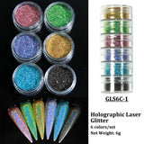 Neon Phosphor Pigment Powder Fluorescent Nail Glitter  Shinny Chrome Dust DIY Gel Polish Manicure Nails Art Decoration