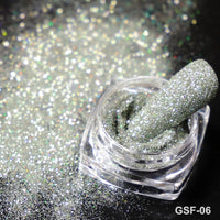 Reflective Nail Art Powder Glitter Nails Super Shinning Crystal Rhinestones Sequins Chrome Pigment UV Gel Polish DIY Decorations