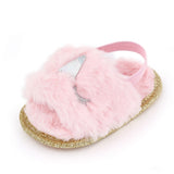 Faux Fur Cute Infant Toddler Baby Slippers bby