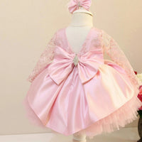 Girls Toddler Kids Lace Birthday Clothes Little Girl Princess Gown bby