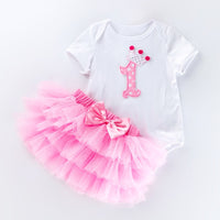 Girls Tutu Toddler Kids Clothes Baby 1st Birthday Outfits bby