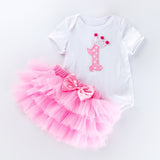 Girls Tutu Toddler Kids Clothes Baby 1st Birthday Outfits bby