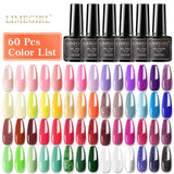 10/24/30/40/60 Multiple Colour Gel Nail Polish 80 Colors Semi Permanent UV Led Gel Varnish Soak Off Nail Lacquer