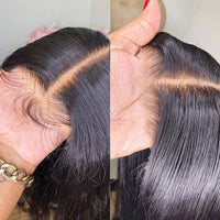 Peruvian Bone Straight Human Hair Wigs 13x4 360 Transparent Lace Frontal Wig Lace Front Human Hair Wigs Pre Plucked