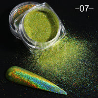 Dazzling Reflective Nails Glitter Powder Sparkly Diamond Rhinestones Pigment Shinning Silver Chrome Decoration Dust