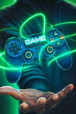 Gamer Room Gamepad Game Playstation Colorful Canvas Painting Posters Print Wall Art Pictures Boys Bedroom Gaming Room Home Decor