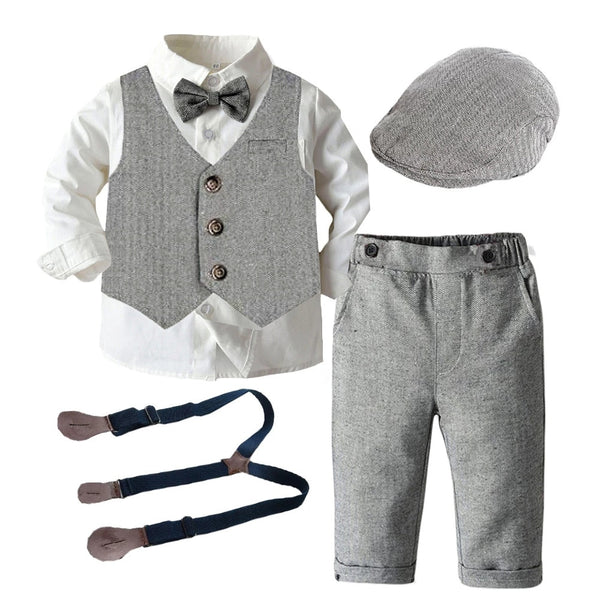 Kid Boys Formal Party Outfits Clothes Set Wedding Birthday Toddler Boy bby