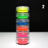 Neon Phosphor Pigment Powder Fluorescent Nail Glitter  Shinny Chrome Dust DIY Gel Polish Manicure Nails Art Decoration