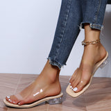 Ladies Clear Sandal Comfortable High Heels