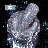 Reflective Glitter Powder Sea Salt Nail Powder Shining Nail Glitter Chrome Pigment Dust Holo Powder Nail Decoration