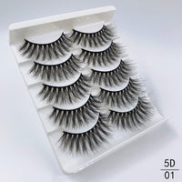 5 Pairs Faux Mink Eyelashes Fluffy Wispy Long Dramatic False Lashes Thick Volume Fake Eyelashes Natural Soft Extension Eyelash - Divine Diva Beauty