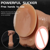 Realistic Telescopic Dildo Vibrator for G Spot sex toy