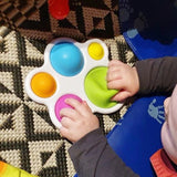 Infant Baby Montessori Exercise Board Rattle Puzzle Early Education Intensive Training Fidget BBY