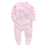 Baby Clothing Girls Pink Romper Cartoon Kids Pajamas Long Sleeve outfits bby