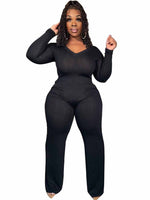 Long sleeve Jumpsuit bodysuit Bodycon Plus Size avail