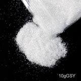 10g/bag Shining Sugar Nail Glitter Colorful Powder Candy Coat Effect White Black Pigment Dust Nails Art Decorations DIY Supplies