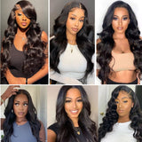 180 density 30 Inch Wavy Body Wave Lace Front Wig 13x4 HD Transparent Lace Frontal Wigs Brazilian Body Wave Lace Front Human Hair Wigs