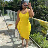 Plus Size avail Bandage Tank Summer Dress