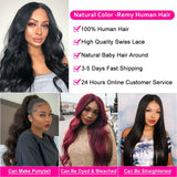 180 density 30 Inch Wavy Body Wave Lace Front Wig 13x4 HD Transparent Lace Frontal Wigs Brazilian Body Wave Lace Front Human Hair Wigs