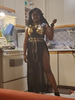 Halloween Cosplay  Egypt Princess Golden Dresses Cleopatra Ancient Egyptian Pharaoh Costume