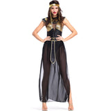 Halloween Cosplay  Egypt Princess Golden Dresses Cleopatra Ancient Egyptian Pharaoh Costume