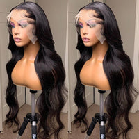 Loose Body Wave Lace Front Human Hair Wigs 30 40Inch Brazilian 360 Transparent Lace Frontal Wig Human Hair Pre Plucked