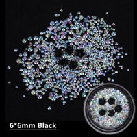 Caviar Beads Crystal Tiny Rhinestones For Manicure Glass Balls Micro Bead For Nail Decorations DIY Charms Nail Art