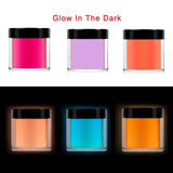 3pcs Neon Acrylic Powder Nail Art Extension Design Fluorescent Engraving Dipping Powder Acrylic Manicure