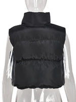 Winter Coat Cropped Top Jacket puffer vest outerwear