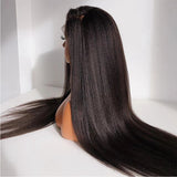 Light Yaki 13x4 Lace Front Human Hair Wigs 13x6 Preplucked Straight Brazilian Remy 4x4 Closure Wig 180% 250% Density 13x1 T Part