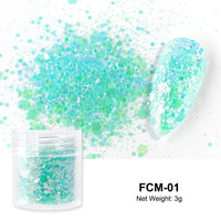 Reflective Nail Art Powder Glitter Nails Super Shinning Crystal Rhinestones Sequins Chrome Pigment UV Gel Polish DIY Decorations