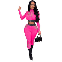 Two 2-piece Set Tracksuits Tight Suit Fitness Outfits