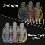 6 Grids Sparkly Reflection Glitter Powder For Nail Reflective Crystal Diamond Effect Sequin Gel Polish Pigment