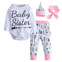 Infant Newborn Long Sleeve Tops Floral Print outfit bby